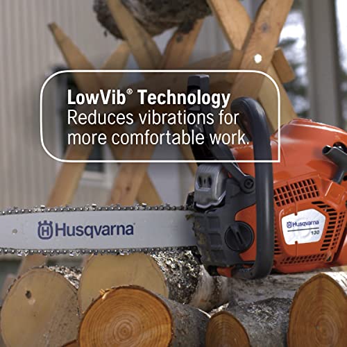 Husqvarna 130 chainsaw top handle and controls