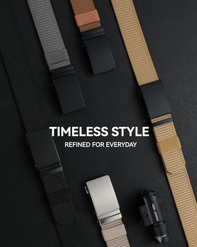 CHAOREN belt showing the frosted matte black finish