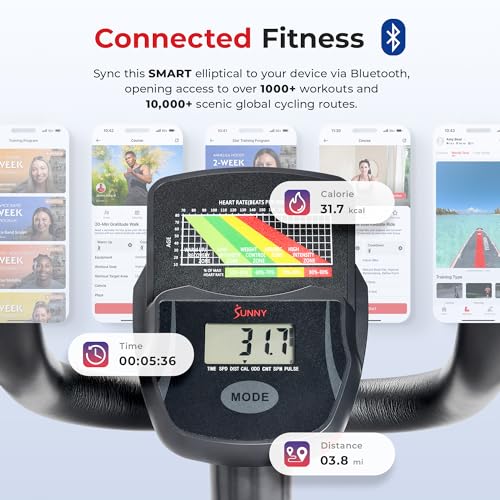SF-E905SMART elliptical connecting to SunnyFit App via Bluetooth