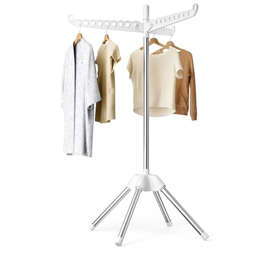 Abiglifty Foldable Clothes Drying Rack full view