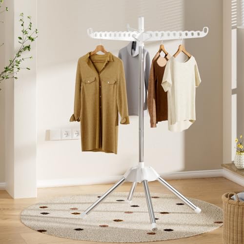 Abiglifty rack holding hanging clothes