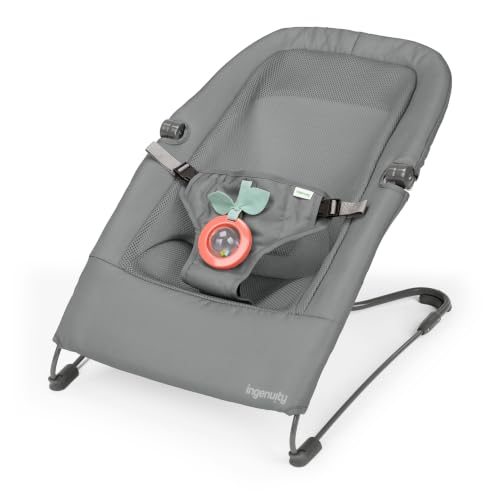 Ingenuity Stow & Go Compact Folding Baby Bouncer folded