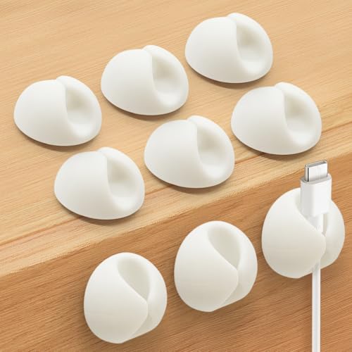 SmiLife 9PCS Cable Clips white set