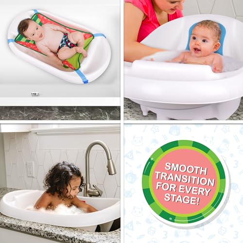 CoComelon white bath tub with interior sling