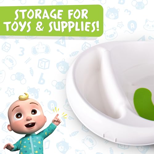 CoComelon 3-in-1 tub showing built-in storage area