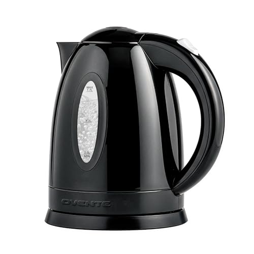 OVENTE 1.7L Black Electric Tea Kettle KP72B