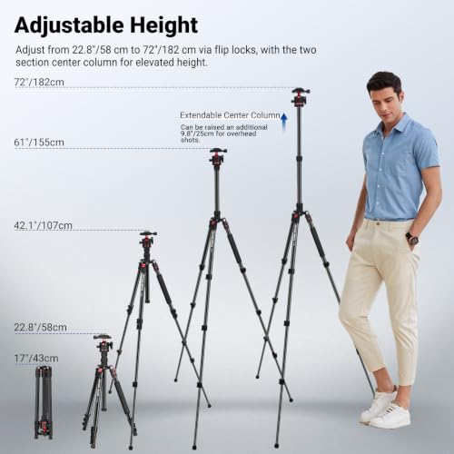 NEEWER tripod folded for travel storage