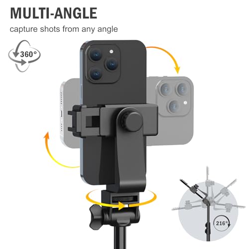 Black Liphisy tripod with phone holder