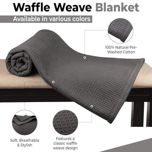 Close up of waffle weave fabric texture