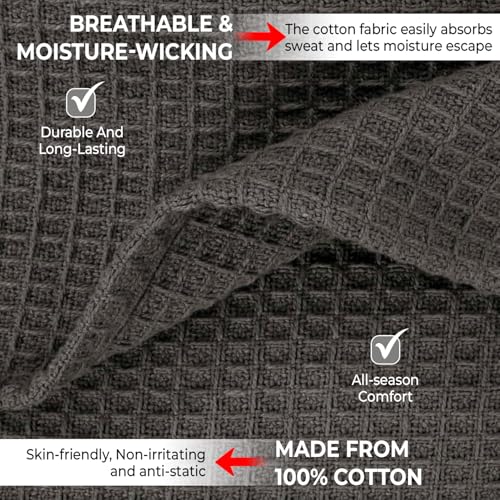 Cotton blanket draped over a modern sofa