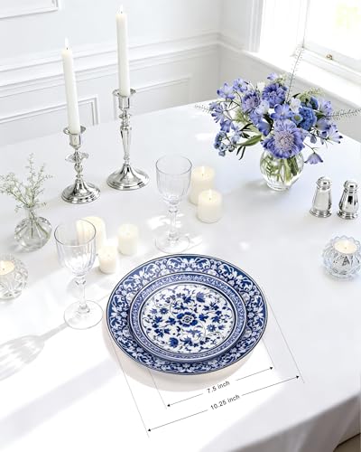Hioasis 60 piece fancy disposable plate collection