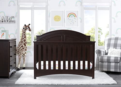 Walnut Espresso finish crib detail