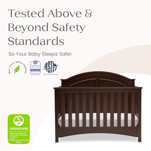 Crib side profile view