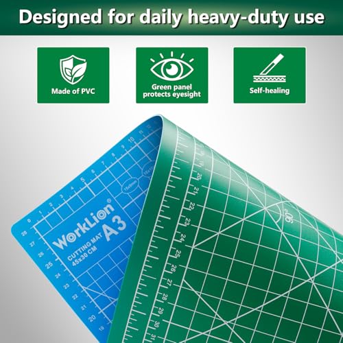 Double sided PVC craft cutting mat