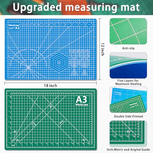 Cutting mat with rotary blade tool