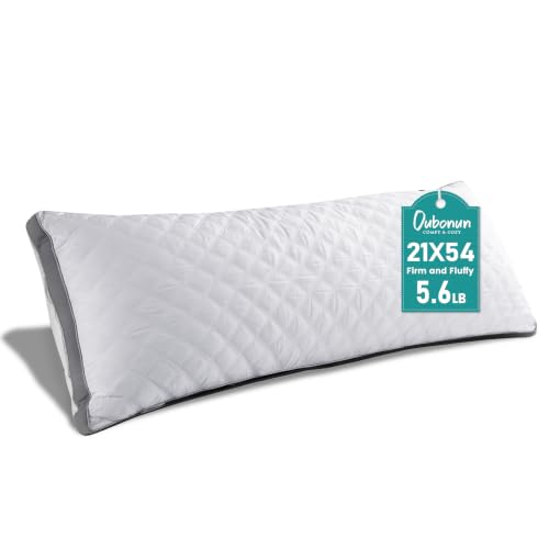Oubonun full body pillow white-gray side view