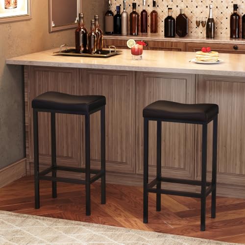 Pair of HOOBRO counter height stools