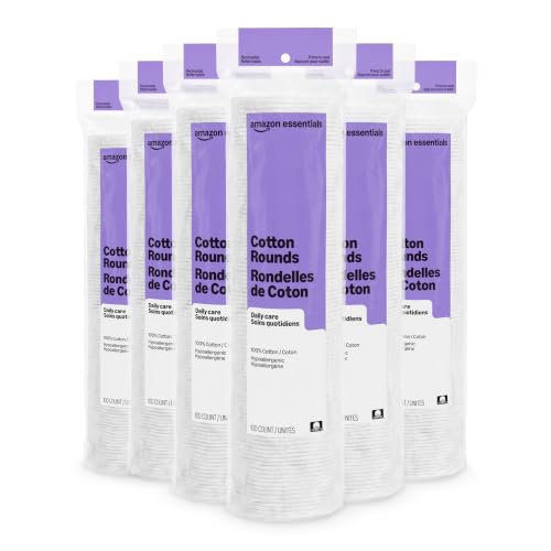 Essentials 100% cotton rounds 600 count pack