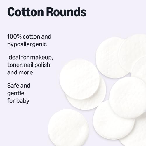 Stack of 6 packs of cotton rounds