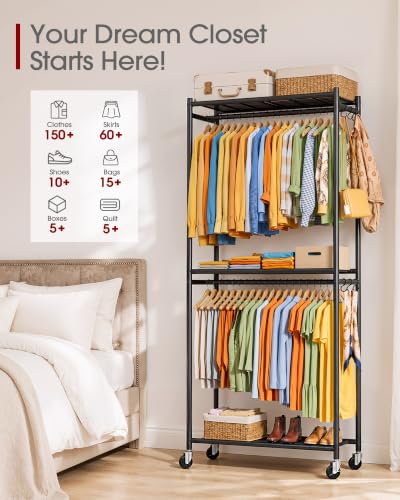 Sakugi garment rack side hooks