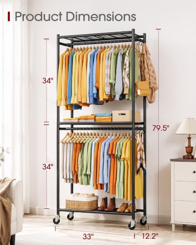 Sakugi wardrobe hanger rod