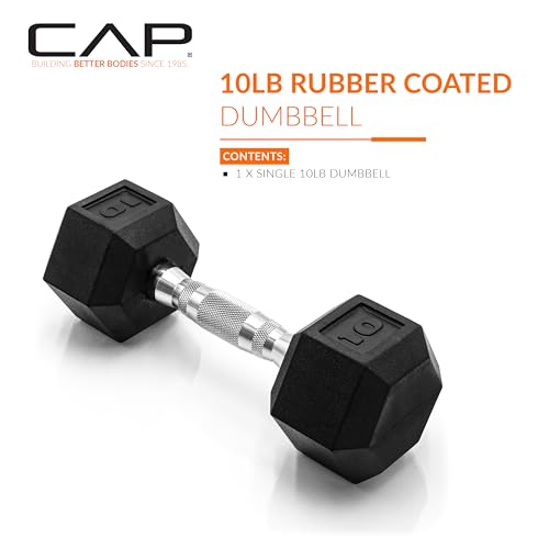 Close up of CAP Barbell hex dumbbell handle knurling