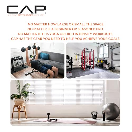 CAP Barbell coated iron dumbbell in home gym