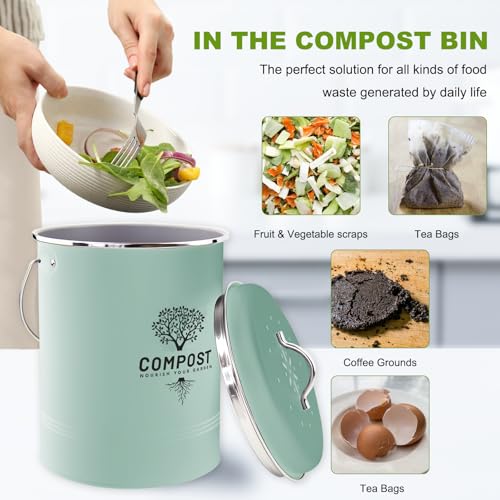Holismo compost container side profile