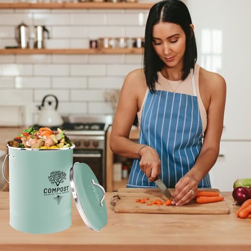 Holismo food waste bin on kitchen counter
