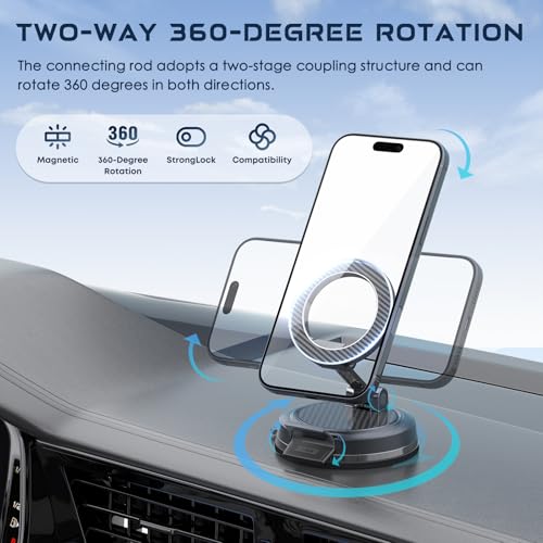 Gray Beniduck magnetic mount on a car dashboard