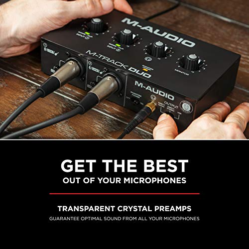 M-AUDIO M-Track Duo top surface controls