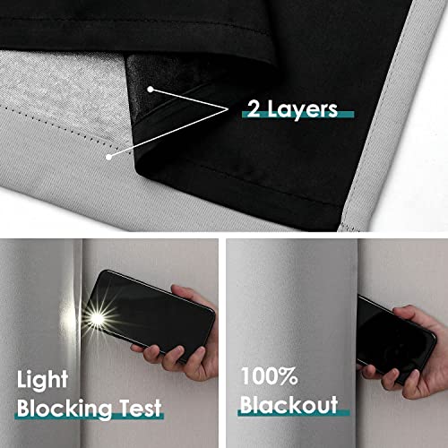 Double layer blackout fabric texture