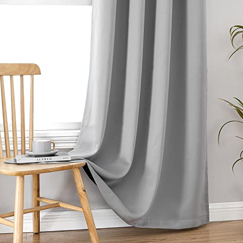 Light Grey curtains in a bedroom