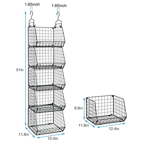 X-cosrack storage baskets mounted on a wall