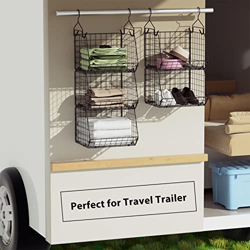 X-cosrack organizer holding clothes and accessories