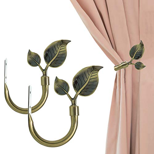 HIKMLK leaf curtain tieback wall mounted