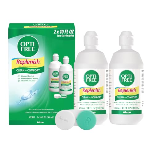 Opti-Free Replenish solution bottles