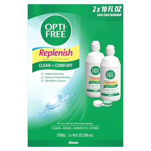 Front label of Opti-Free 10 Oz twin pack