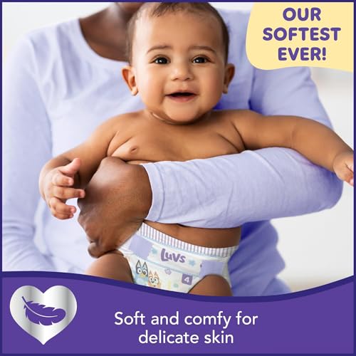Luvs Size 4 diaper wetness indicator