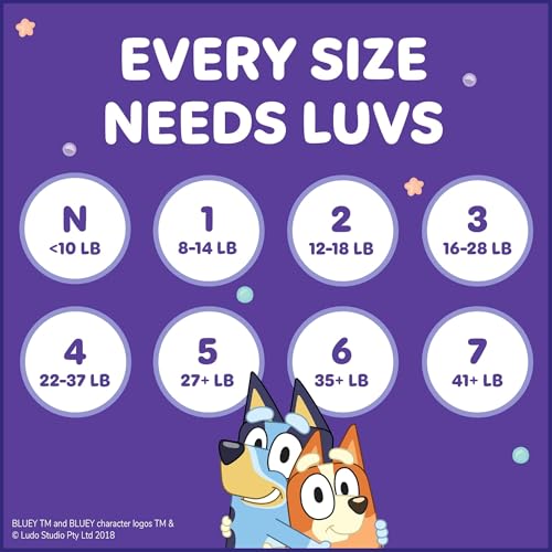 Luvs Bluey diaper design