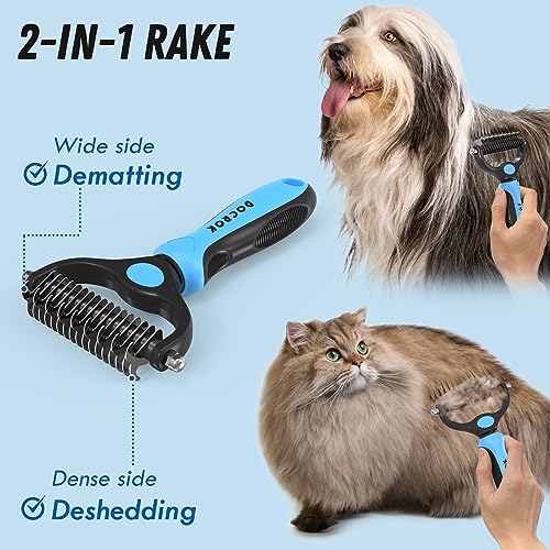 Undercoat rake and metal comb