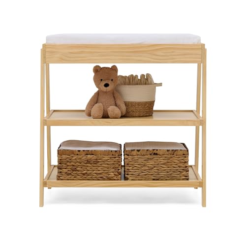 Delta Children Scout Changing Table storage shelf detail