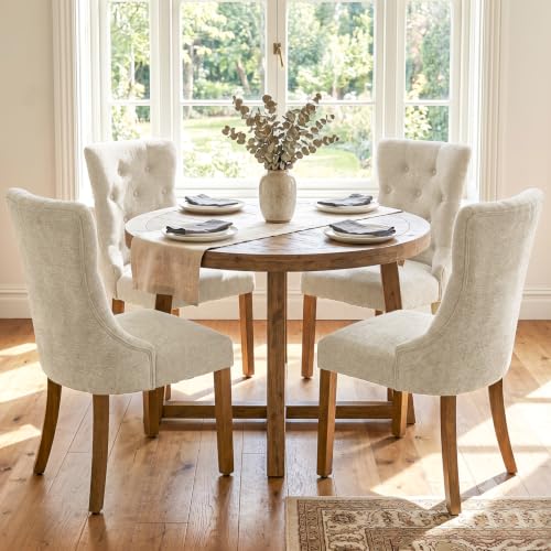 Gaussen Upholstered Dining Chairs Set of 4 front view