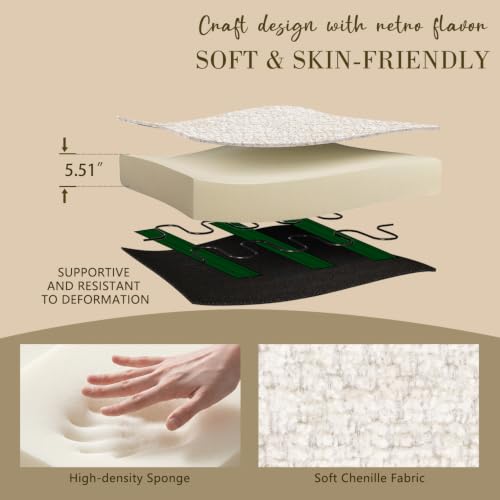 High-density foam cushioned seat construction