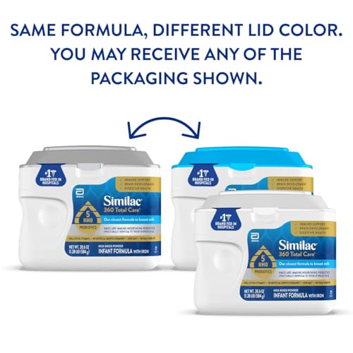 Nutritional facts label for Similac 360
