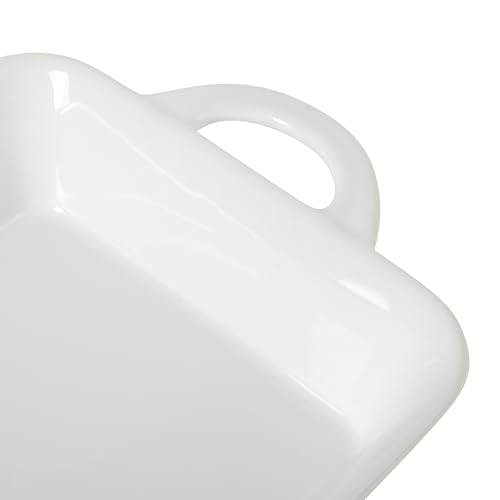 Gibson Home ceramic bakeware with white glossy finish