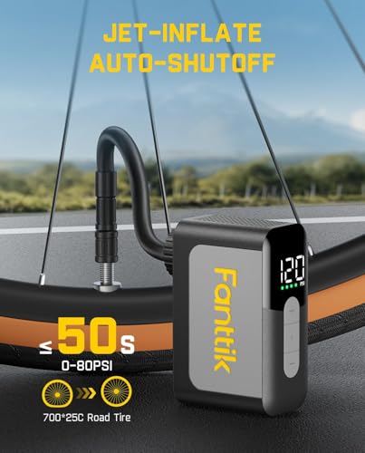 Fanttik X10 Ace showing Presta valve connection