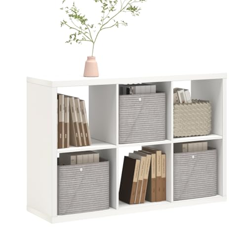CTESNE 6 Cube Storage Organizer Shelf front view