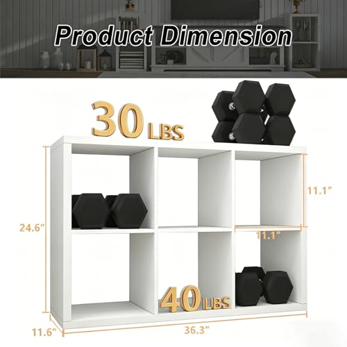 Vertical orientation of CTESNE 6 cube shelf