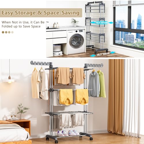 PurKeep rack with folded side wings